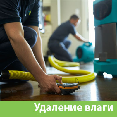 Удаление влаги после потопа в Дмитрове